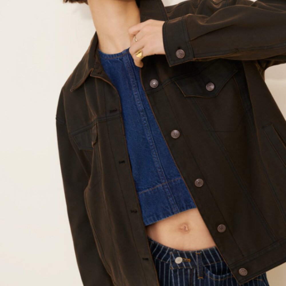 Free People Rowan Vegan Suede Jacket (We The Free) - Mint Condition